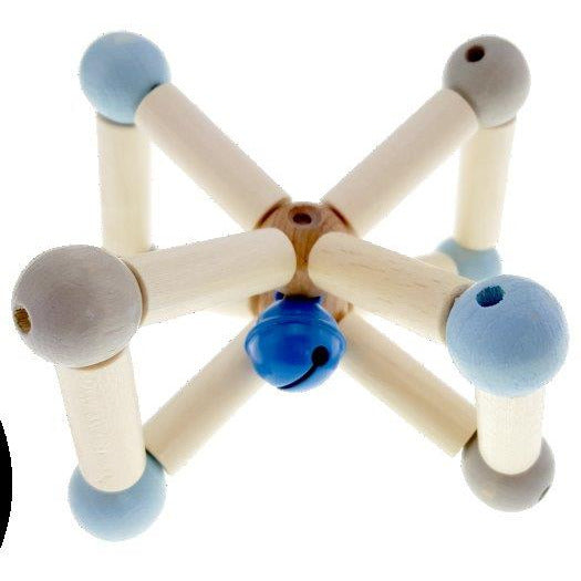 Hess-Spielzeug Rattle Natural Twisty Blue Default Title