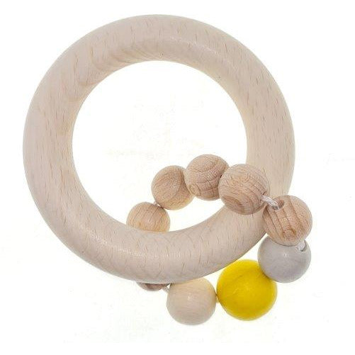 Hess-Spielzeug Rattle Circle Natural Yellow, 9.5 cm Default Title