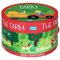 Sassi Giant Puzzle & Book Set - The Farm, 30 pcs Default Title