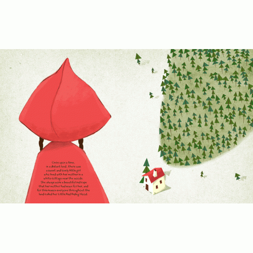 Sassi - Die-Cut, Fairy Tale Book - Little Red Riding Hood