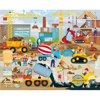 Sassi Giant Puzzle & Book Set - Construction, 30 pcs Default Title