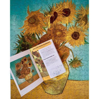 Sassi Puzzle and Book Set - Art Treasures - Vincent van Gogh Sunflowers Default Title