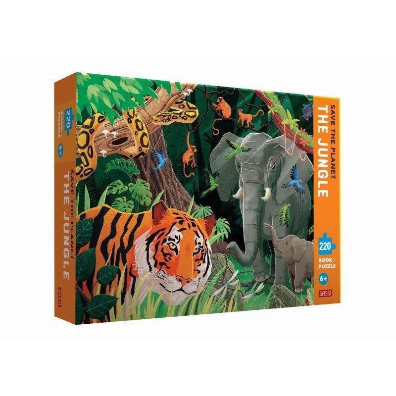 Sassi Save the Planet - The Jungle Puzzle and Book Set, 220 pcs Default Title