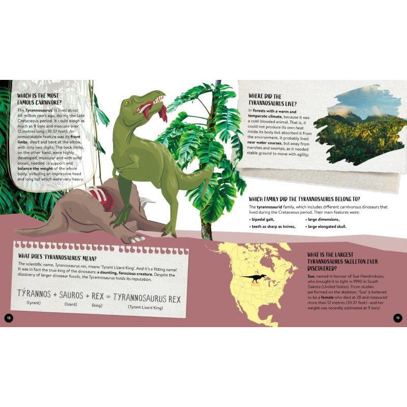 Sassi Fact Book Dinosaurs with bounus and Poster Default Title