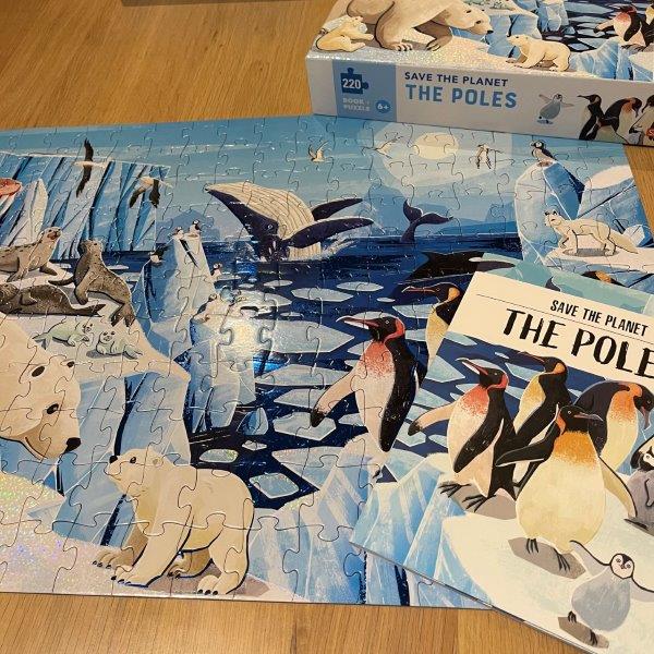 Sassi Save the Planet - The Poles Puzzle and Book Set, 220 pcs Default Title