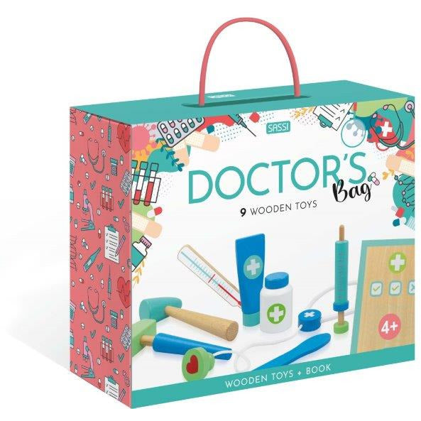 Sassi Wooden Toys - Doctor's Bag, 10 pcs Default Title