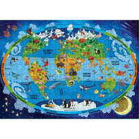 Sassi The Ultimate Atlas and Puzzle Set - Earth, 500 pcs Default Title