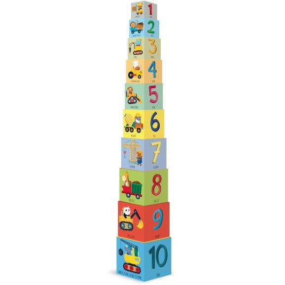 Sassi Edu Construction Blocks & Book Set, 10 pcs Default Title