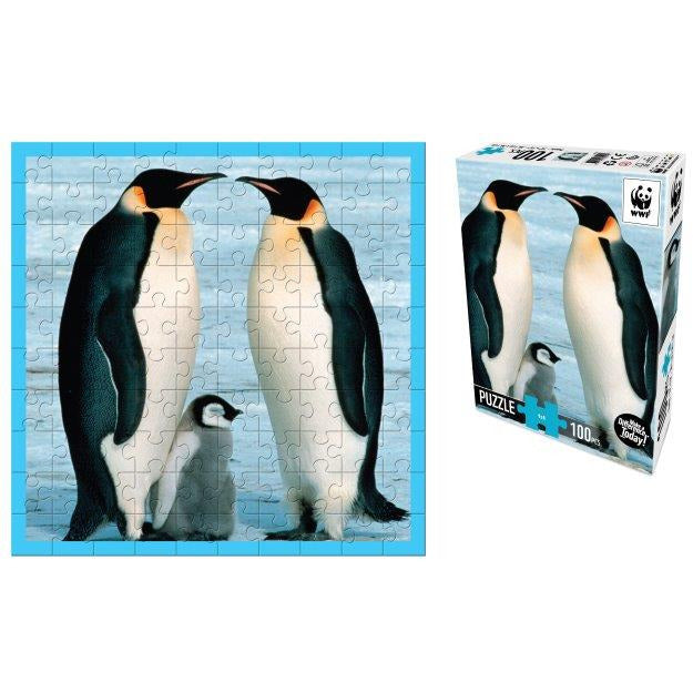 WWF Puzzle - Penguins, 100 pcs